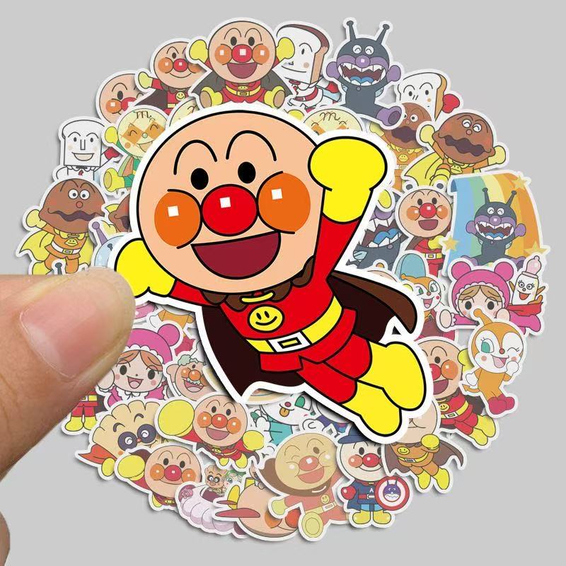 Tablet Accessories For Students - 50 adet karikatür anime görüntü Anpanman