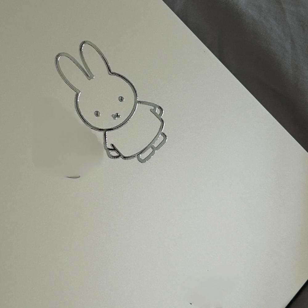 Tablet Accessories For Students - Miffy Tavşan metal çıkartmalar yüksek görünüm