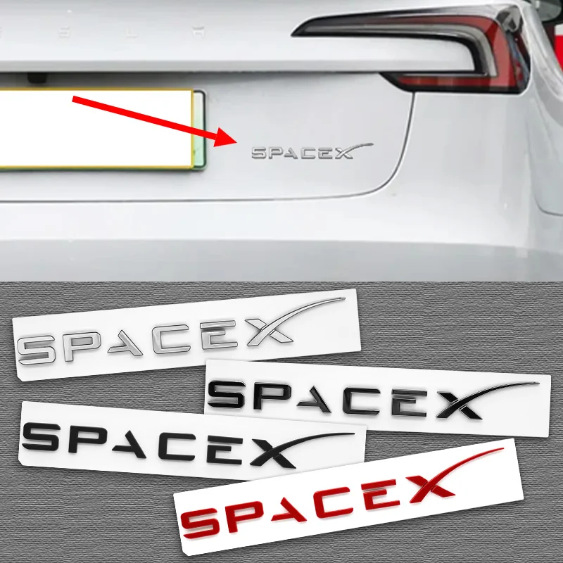 Tesla Tablet Accessories - 3D ABS Logo Harfler Araba Gövde