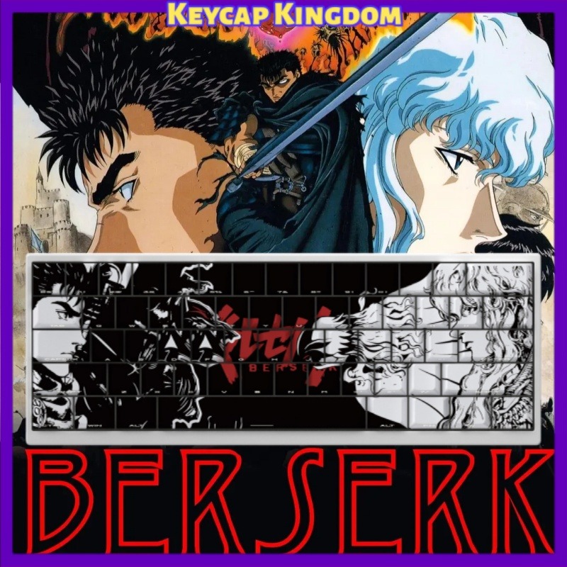 Tablet Gaming Accessories - BERSERK Tema Anime Klavye Tuş Takımı