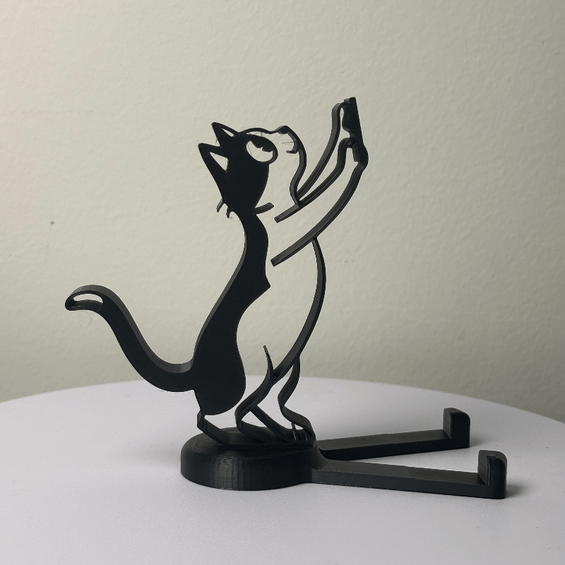 Soyut Oyuk Çizgili Kedi Telefo - Tablet Holder Accessories incelemesi ve fiyatı