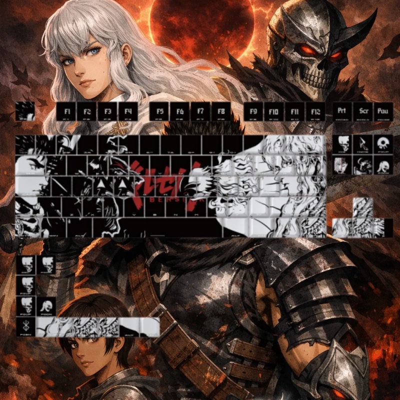 BERSERK Tema Anime Klavye Tuş  - Tablet Gaming Accessories incelemesi ve fiyatı