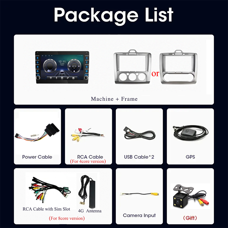 8G + 128G Android 14 Ford Focu - Tablet Danish Mobile & Accessories Faisalabad incelemesi ve fiyatı